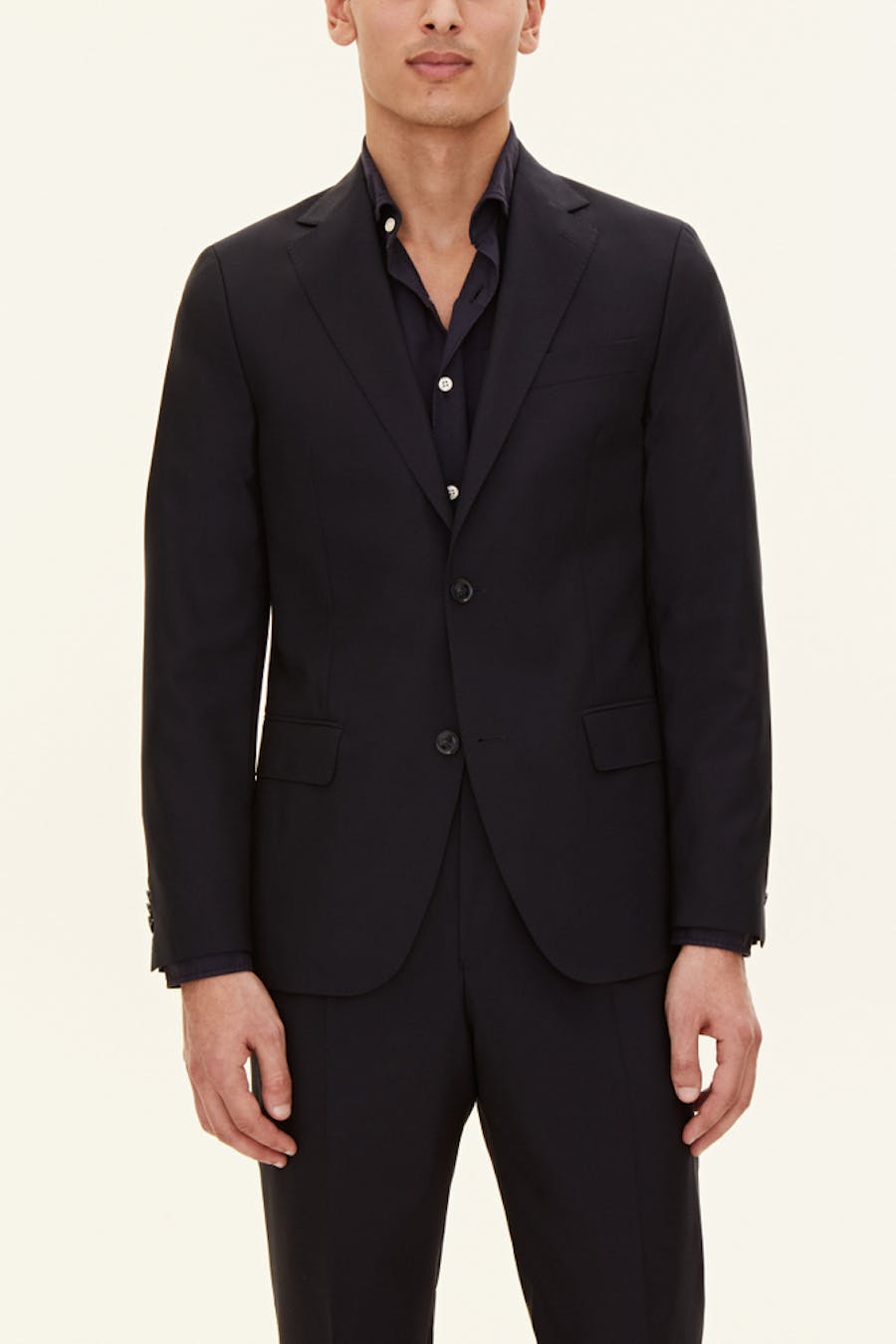Slim Fit Microstructure Blazer