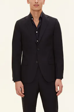 Slim Fit Microstructure Blazer