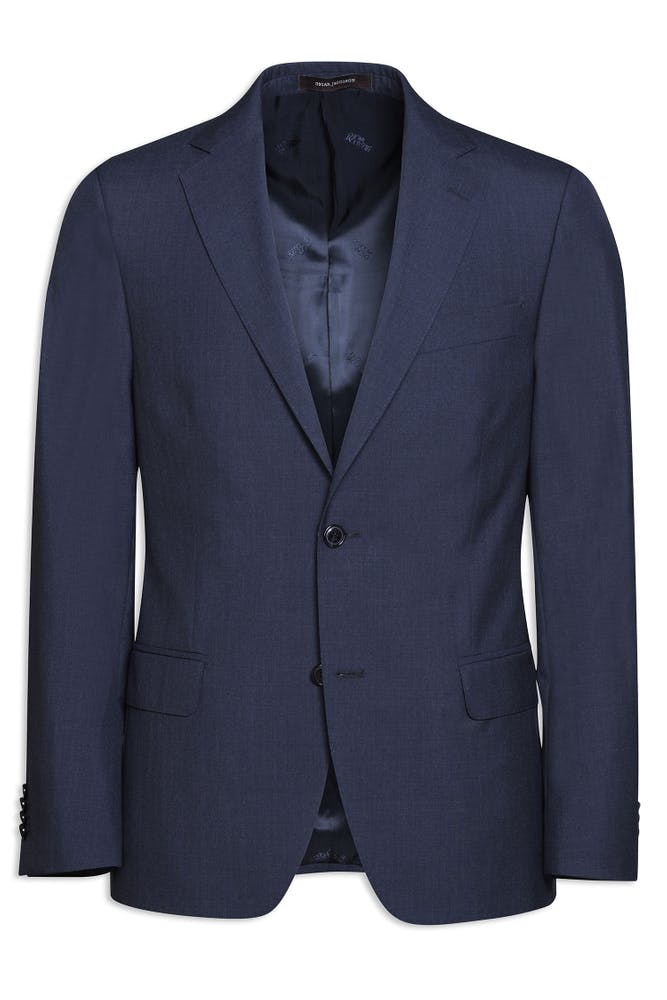 Slim Fit Microstructure Blazer