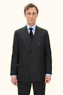 Regular Fit Dobbeltradet Microstructure Blazer