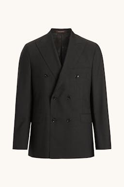 Regular Fit Dobbeltspent Microstructure Blazer