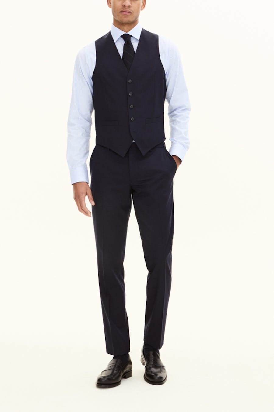 Regular Fit Microstructure Bukser