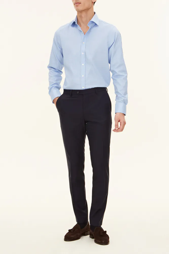 Slim Fit Microstructure Byxor