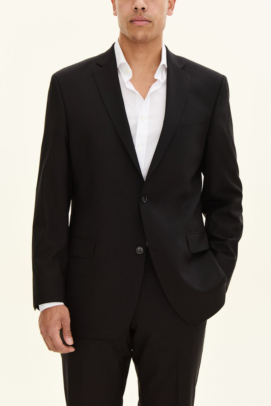 Generous Fit Linen Blazer