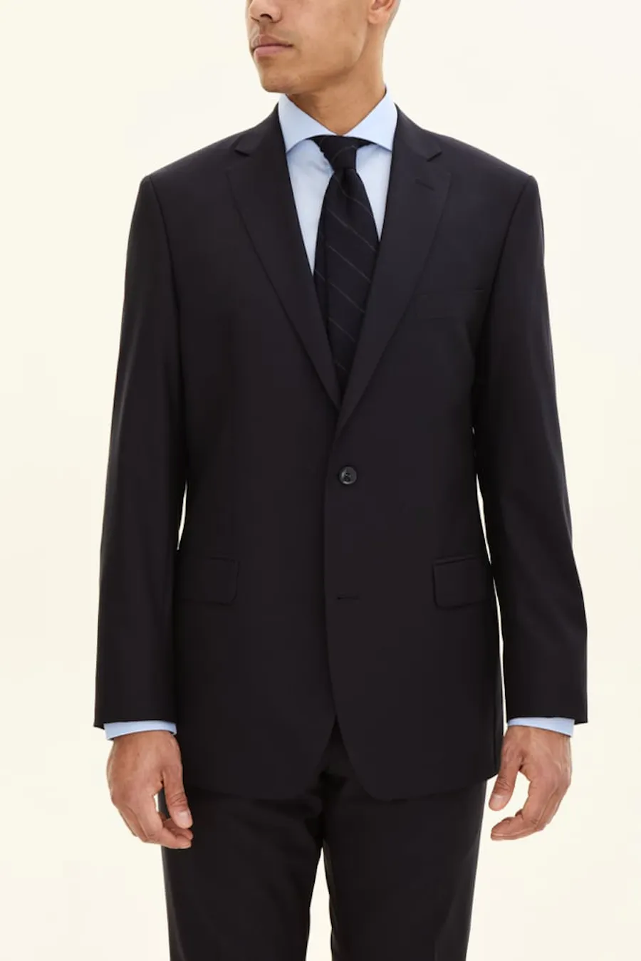 Generous Fit Microstructure Blazer