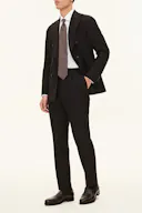 Regular Fit Microstructure Bukser Høj Talje