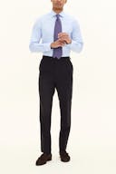 Regular Fit Microstructure Bukser Høy Midje