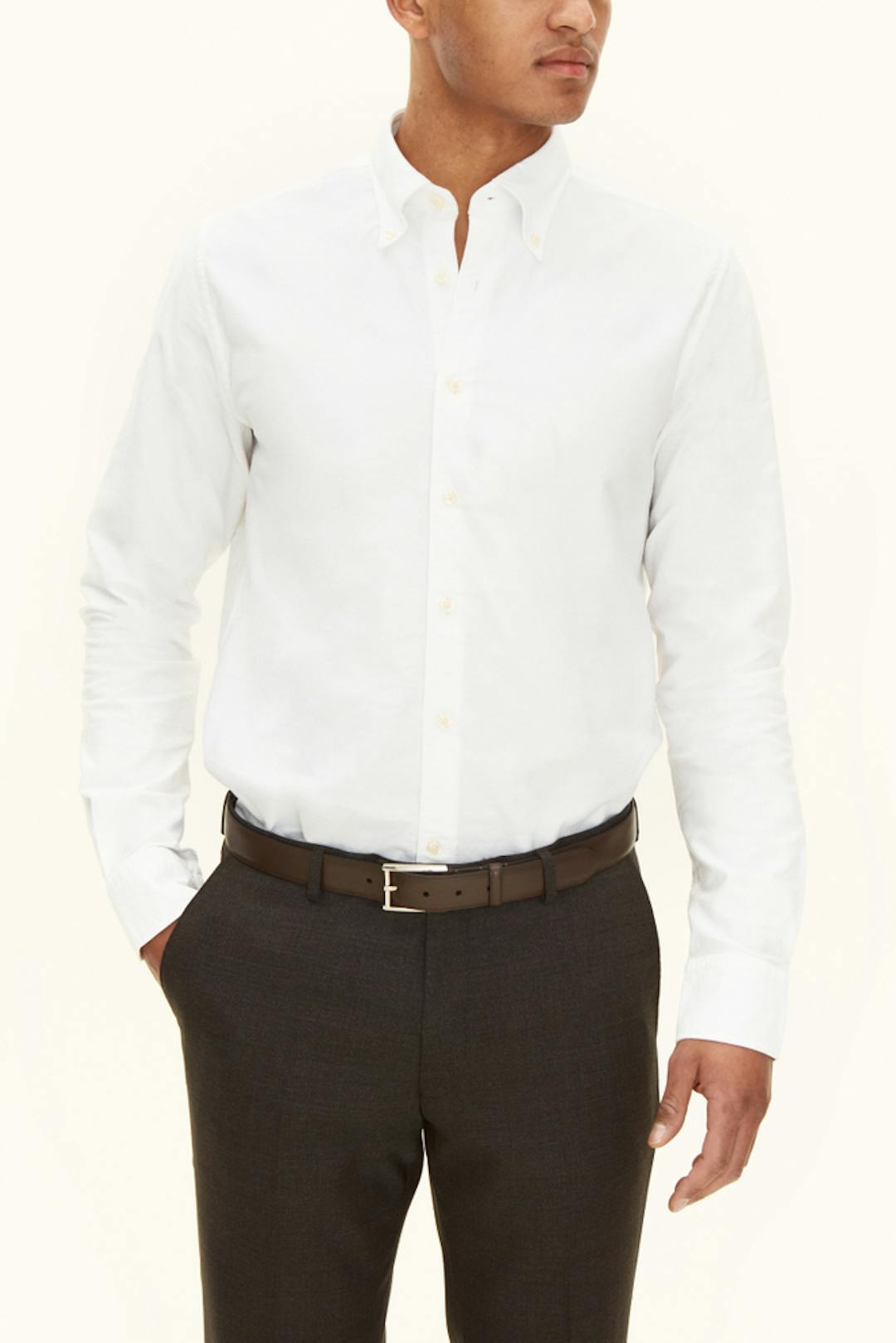 Slim Fit Button Down Oxfordskjorta