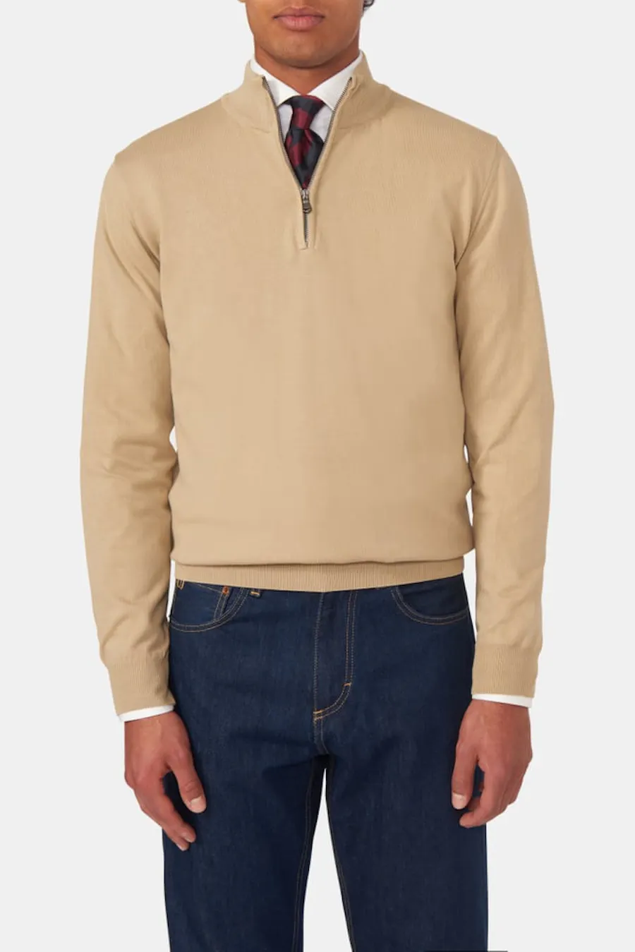 Regular Fit Half Zip Sweater