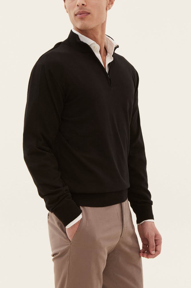 Regular Fit Half Zip Genser