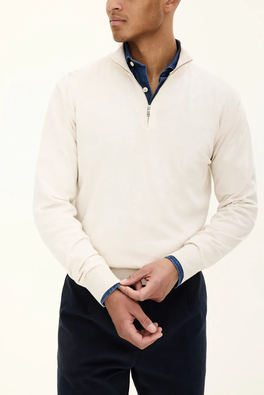 Regular Fit Half Zip Sweater