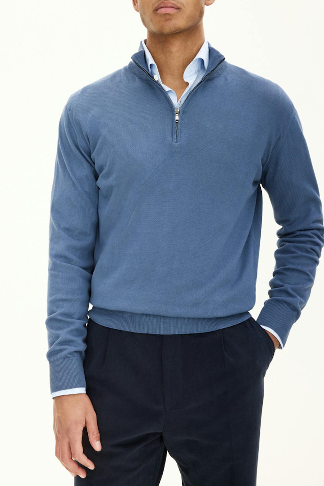 Regular Fit Half Zip Genser