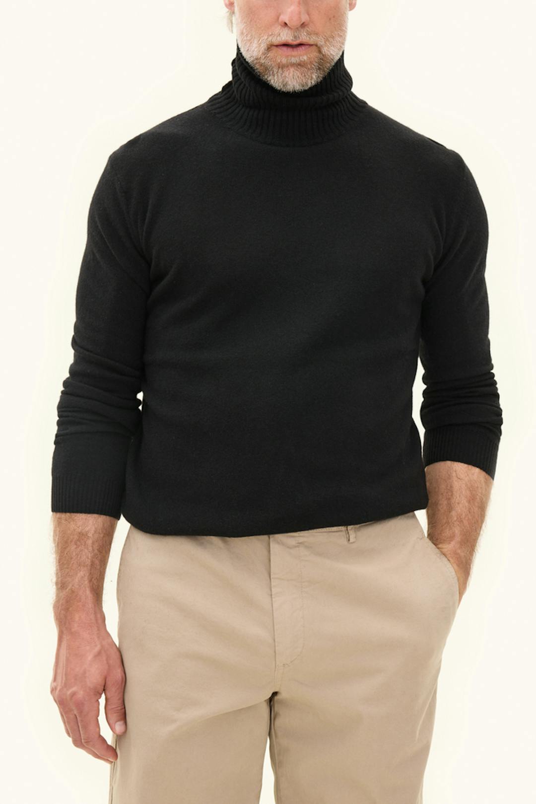 Regular Fit Pologenser Ull-Kasjmir