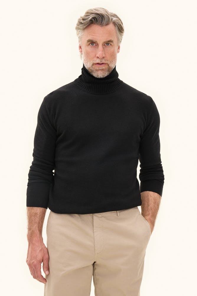 Regular Fit Pologenser Ull-Kasjmir