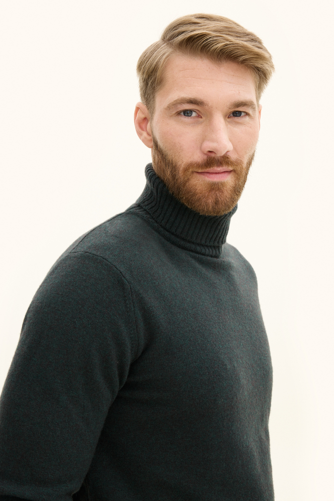 Regular Fit Soft Wool Cashmere Rollneck