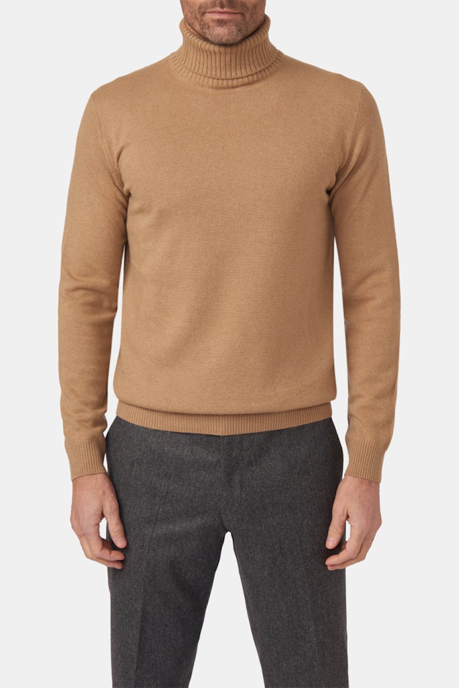 Regular Fit Pologenser Ull-Kasjmir