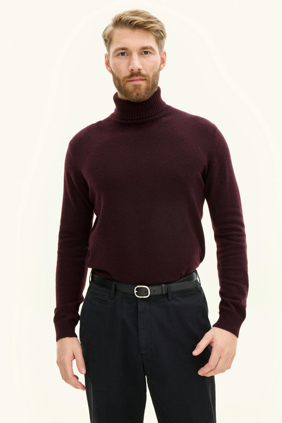 Regular Fit Rullekrave Uld-Kashmir