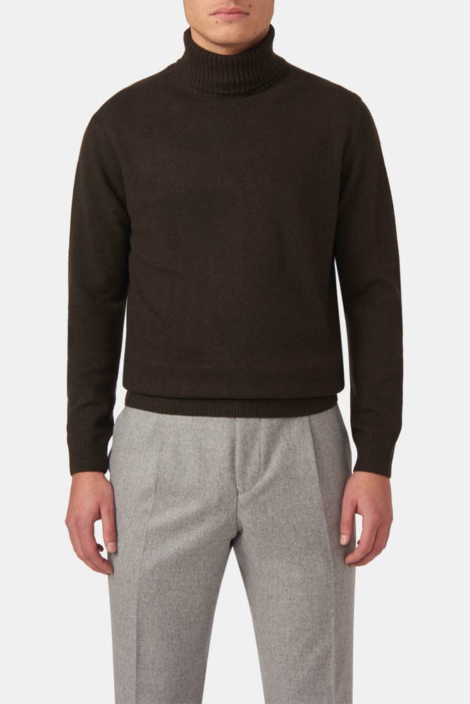 Regular Fit Pologenser Ull-Kasjmir