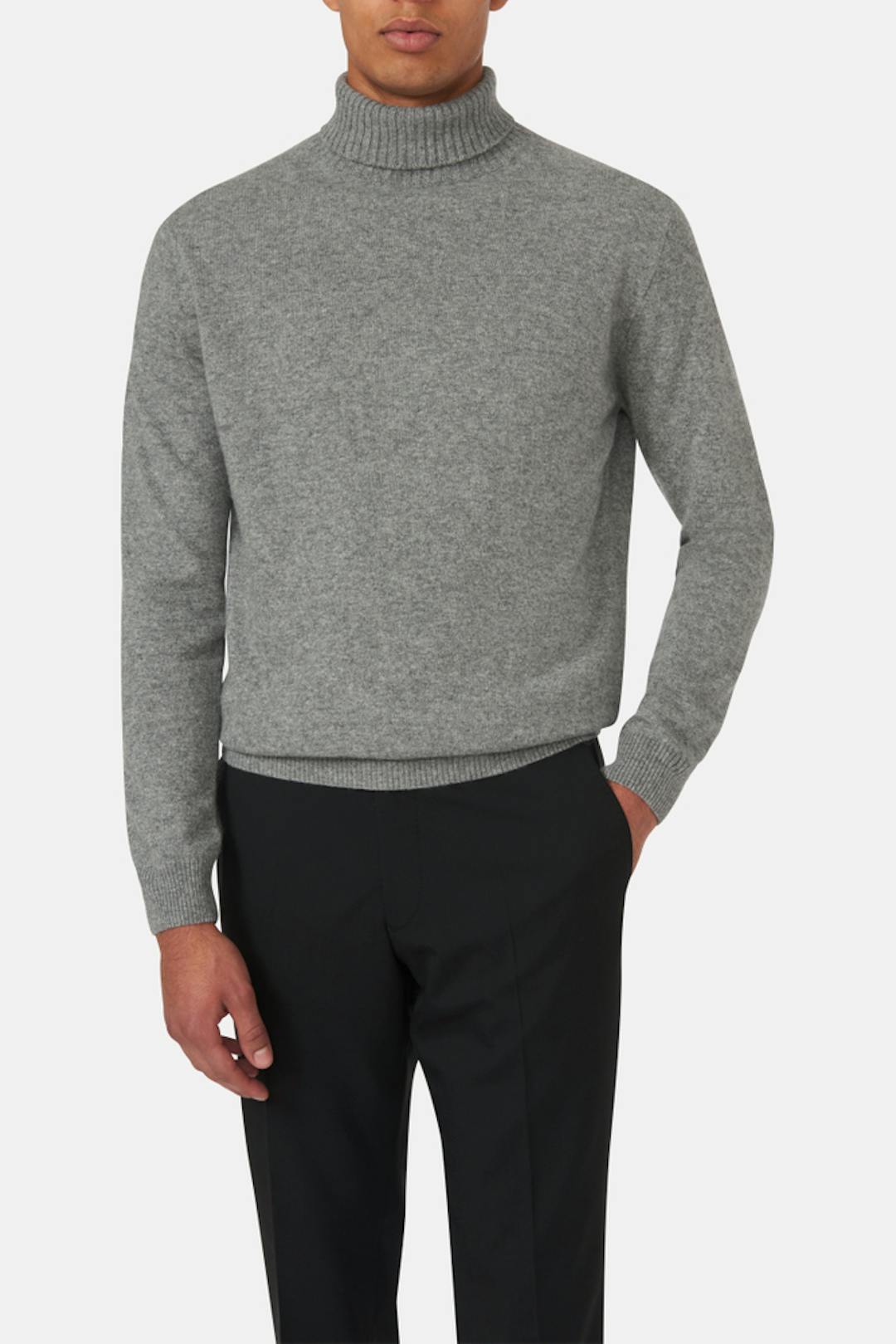 Regular Fit Pologenser Ull-Kasjmir