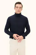 Regular Fit Soft Wool Cashmere Rollneck