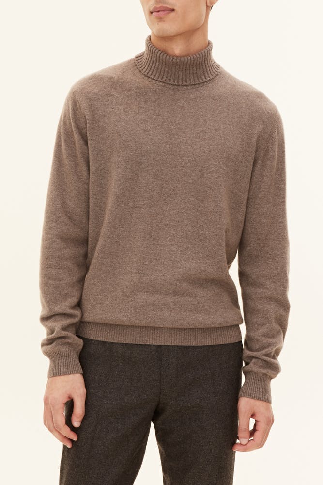 Regular Fit Pologenser Ull-Kasjmir