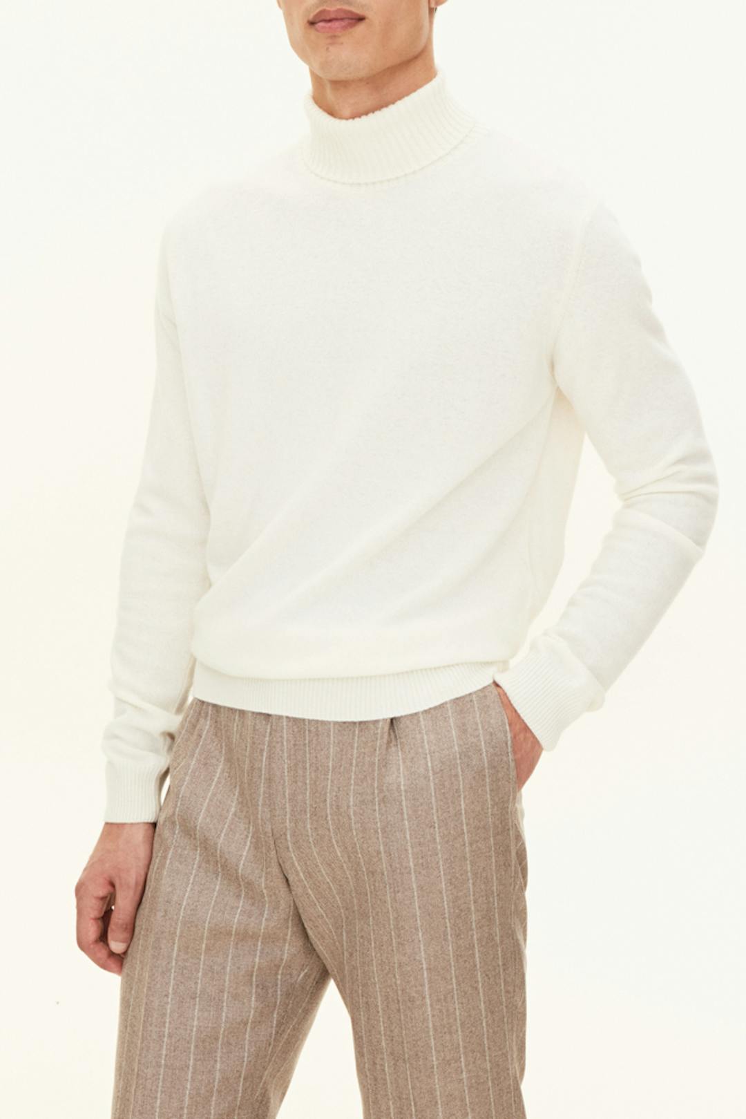 Regular Fit Pologenser Ull-Kasjmir