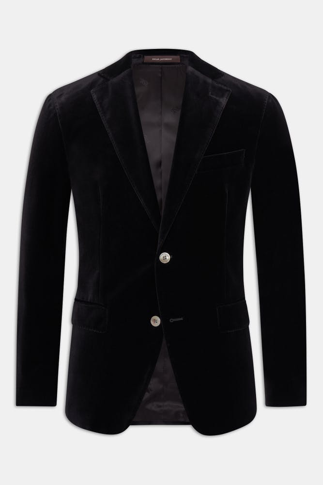 Regular Fit Velvet Blazer