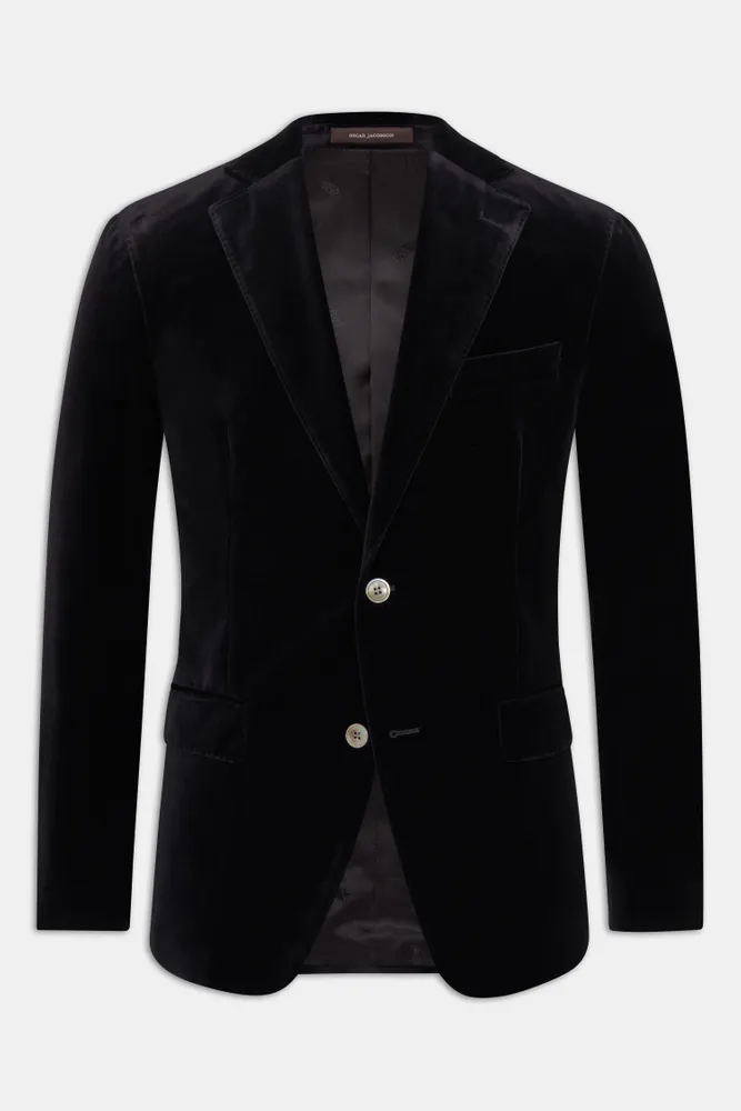 Regular Fit Fløyelsblazer