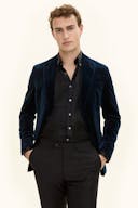 Regular Fit Fløyelsblazer