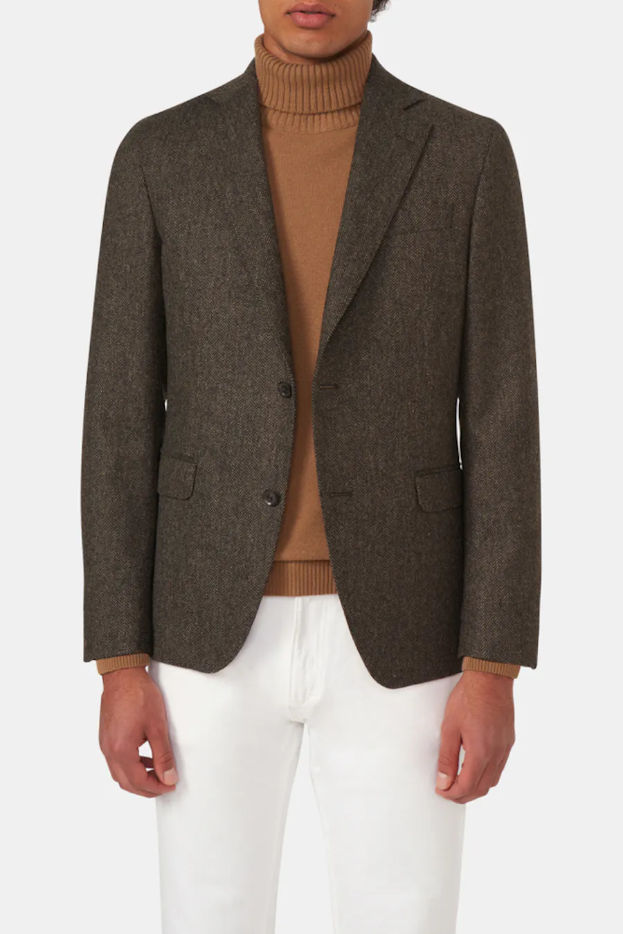 Regular Fit Microstructure Blazer