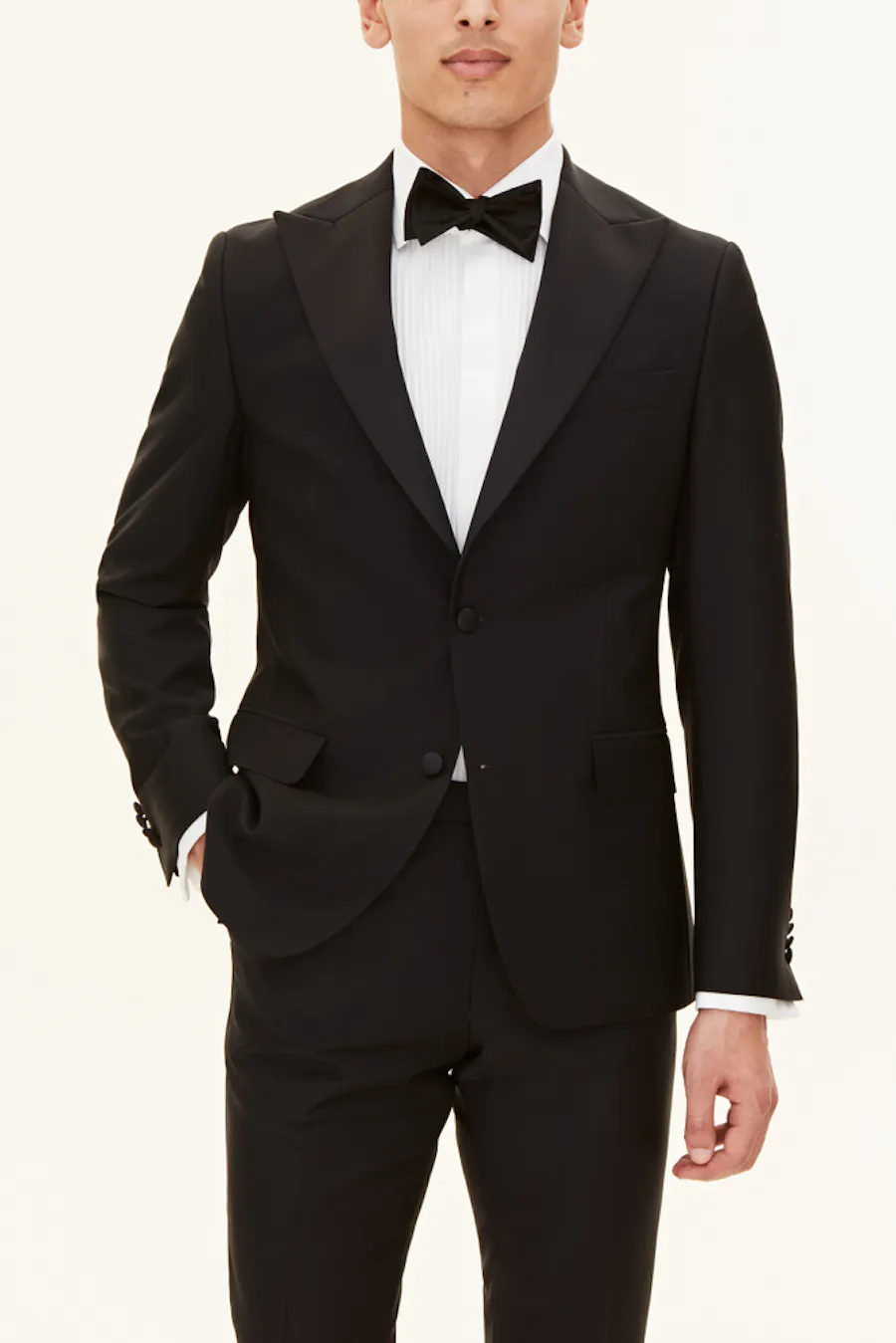 Slim Fit Microstructure Smokingblazer