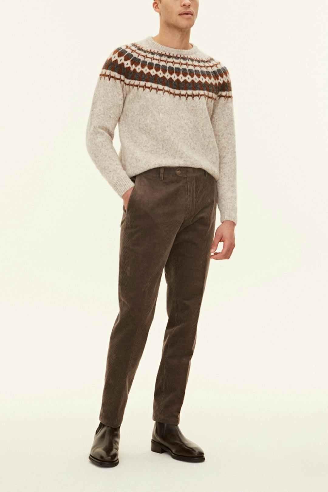 Slim Fit Manchesterbyxor