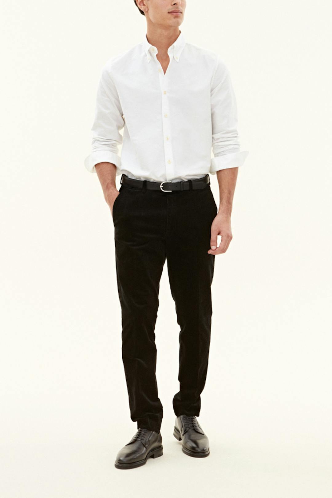 Slim Fit Manchesterbyxor