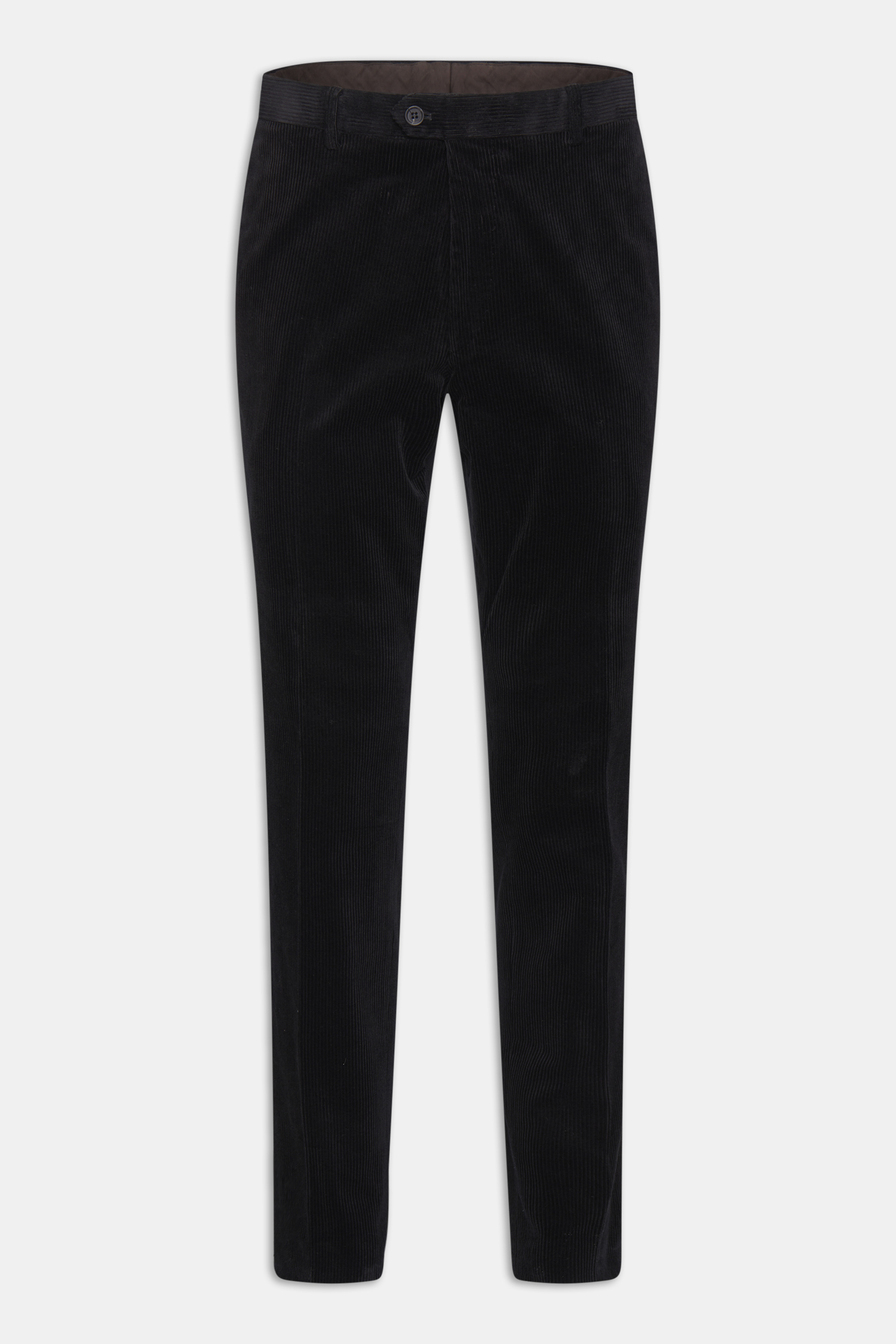 Slim Fit Corduroy Trousers - Black | Oscar Jacobson