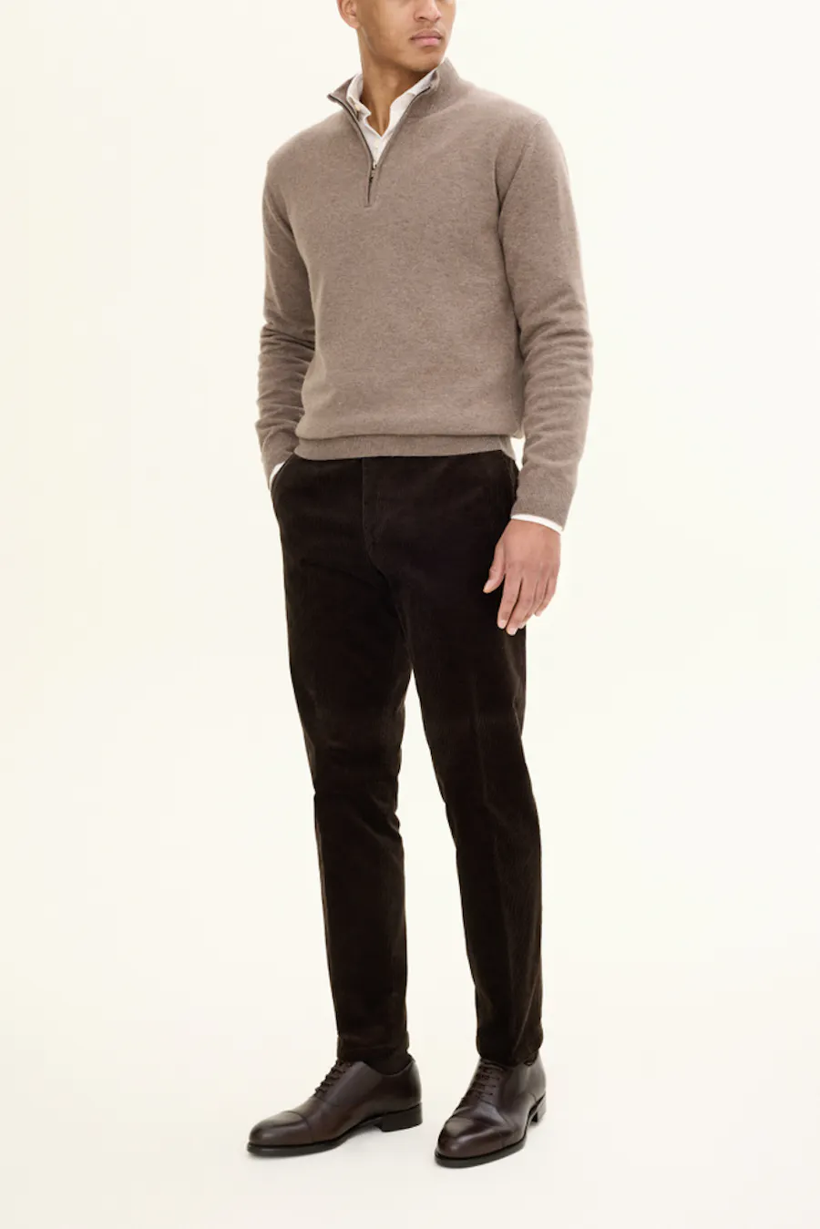 Slim Fit Manchesterbyxor