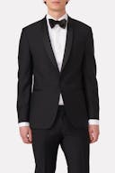Regular Fit Tuxedo Microstructure Blazer