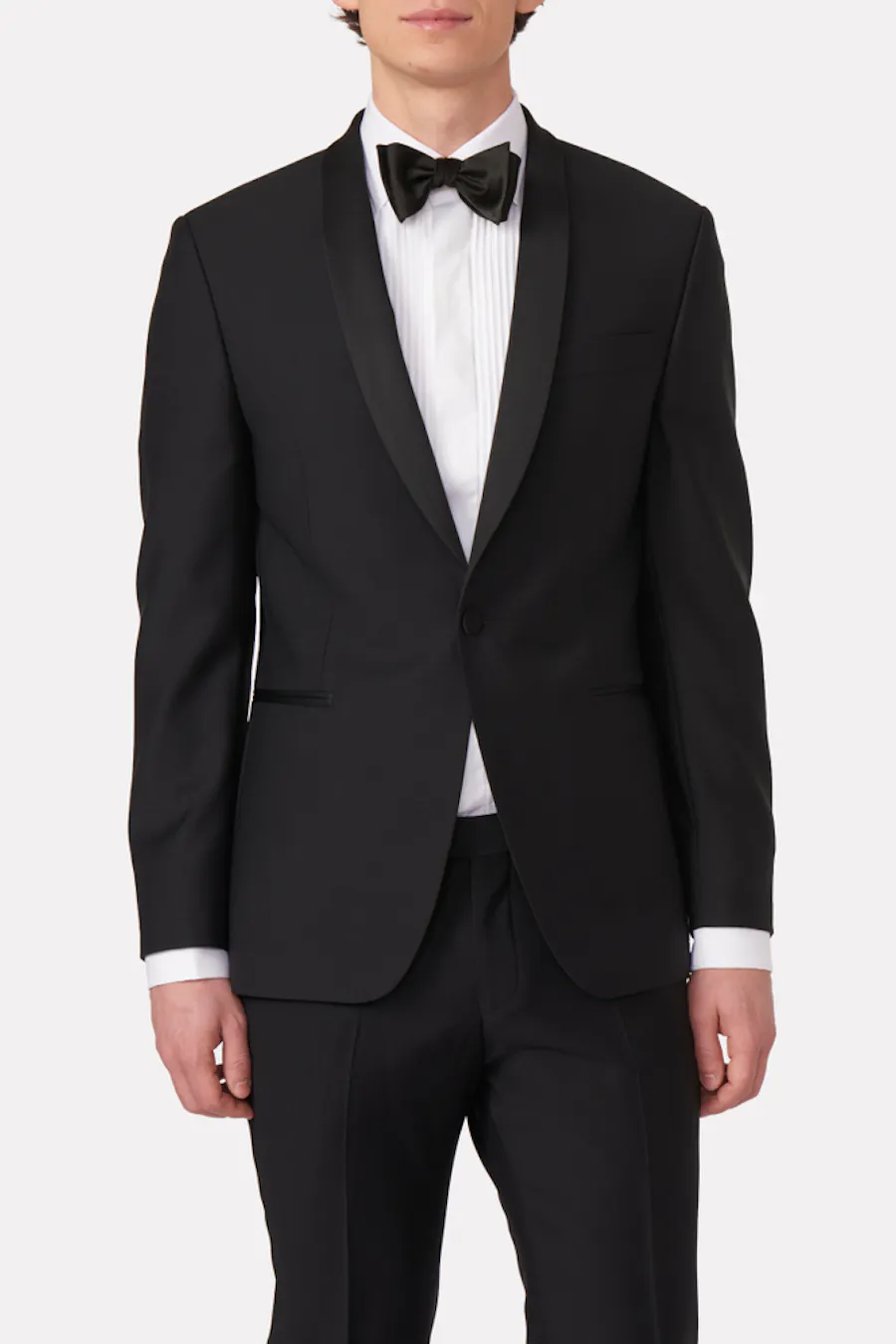 Regular Fit Microstructure Smokingblazer
