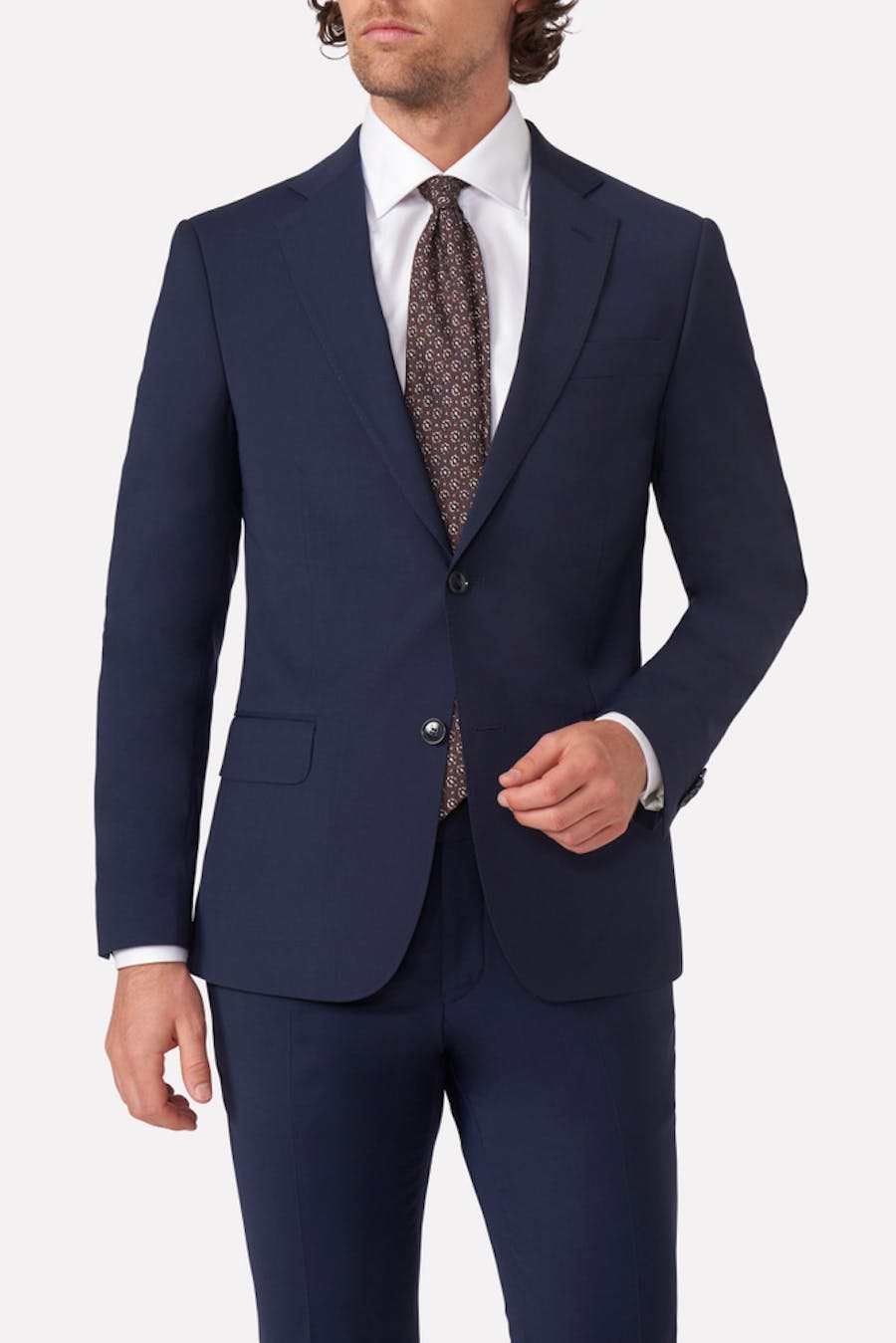 Slim Fit Microstructure Blazer