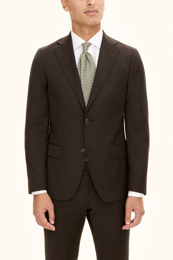 Slim Fit Microstructure Blazer