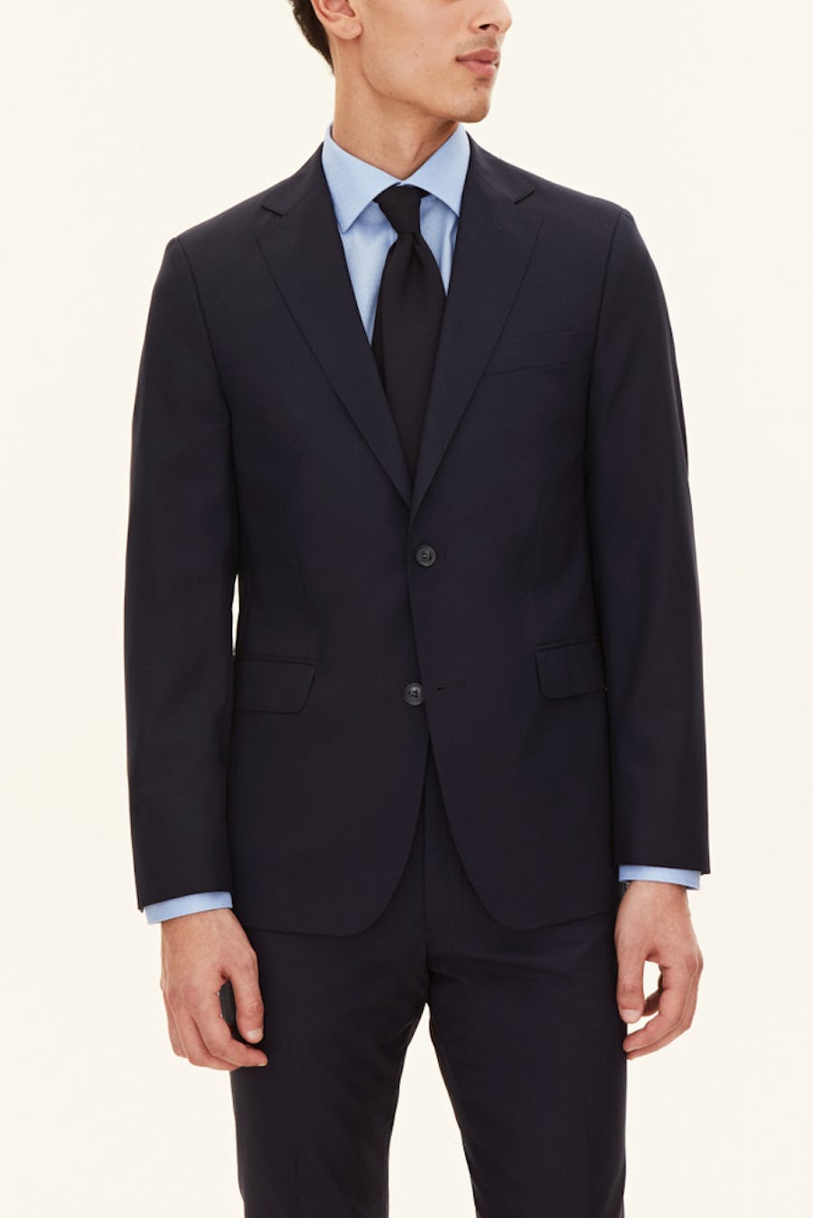 Regular Fit Microstructure Blazer