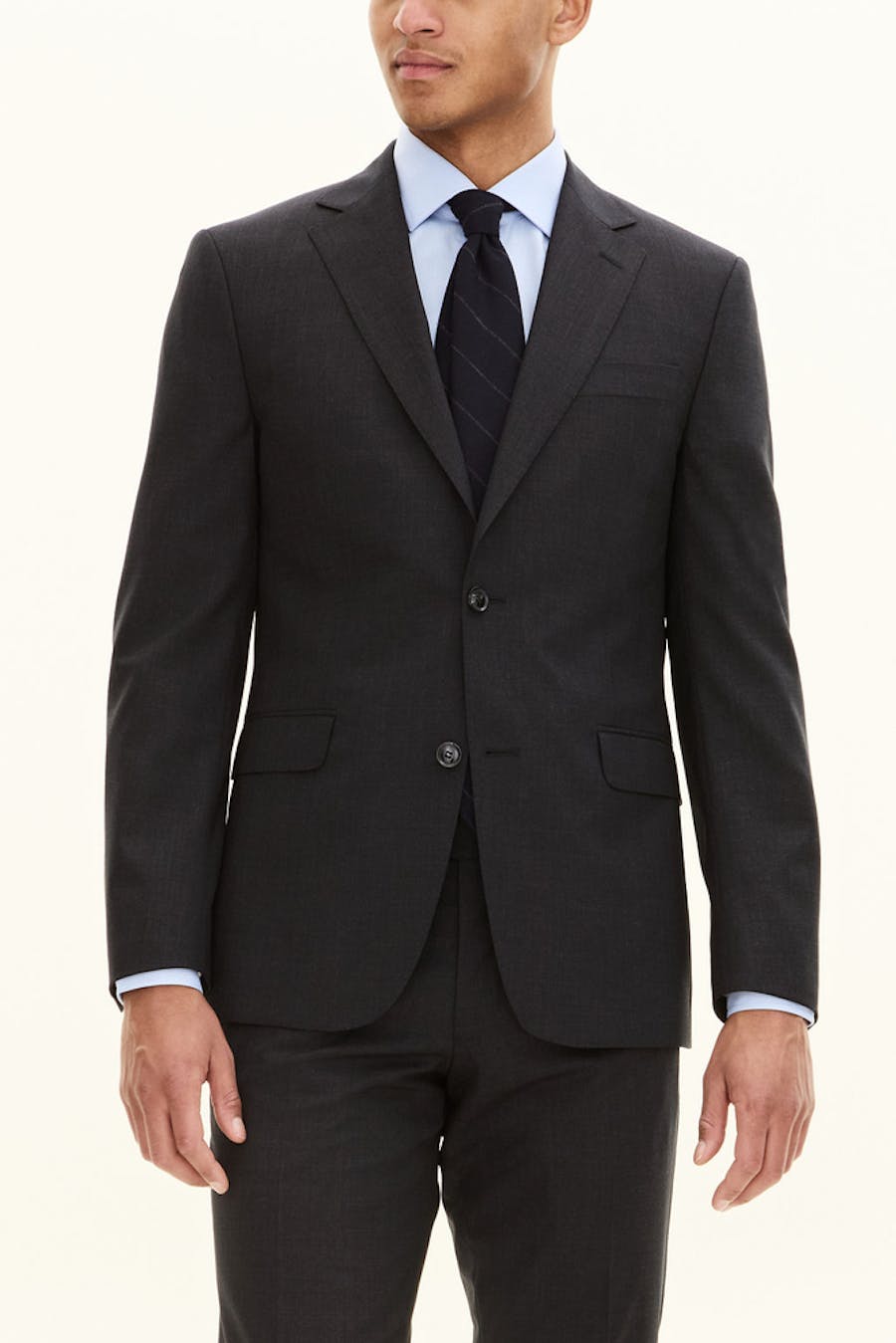 Regular Fit Microstructure Blazer