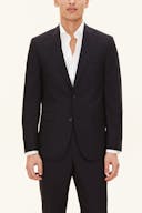 Regular Fit Microstructure Blazer