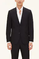Regular Fit Microstructure Blazer