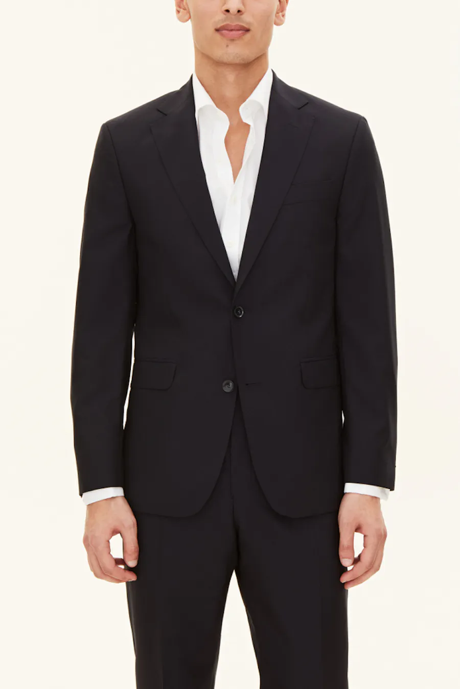 Regular Fit Microstructure Blazer