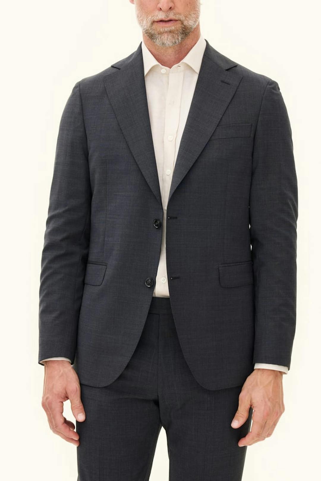 Slim Fit Microstructure Blazer
