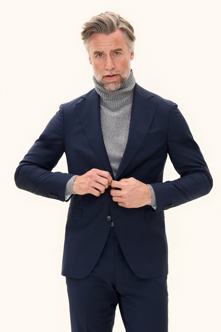 Slim Fit Microstructure Blazer