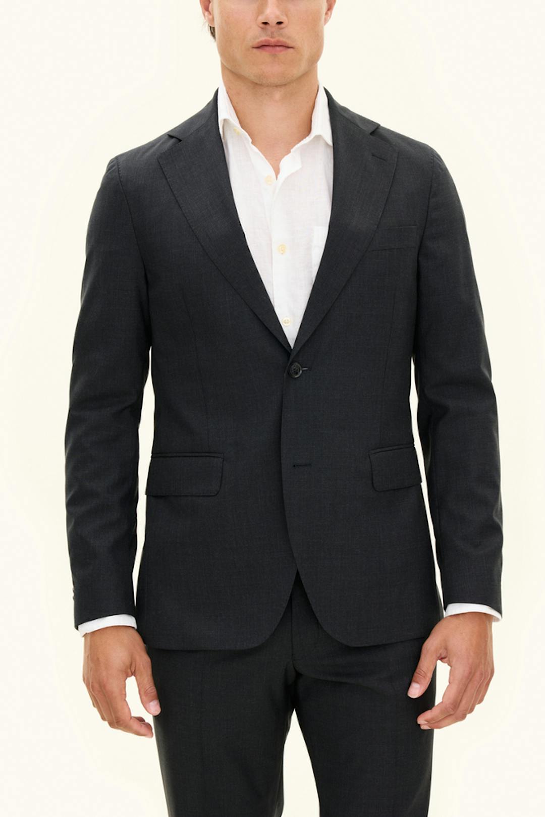Slim Fit Microstructure Blazer