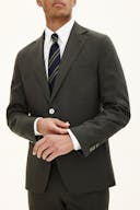 Regular Fit Microstructure Blazer
