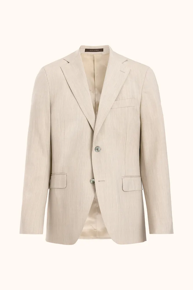 Regular Fit Microstructure Blazer
