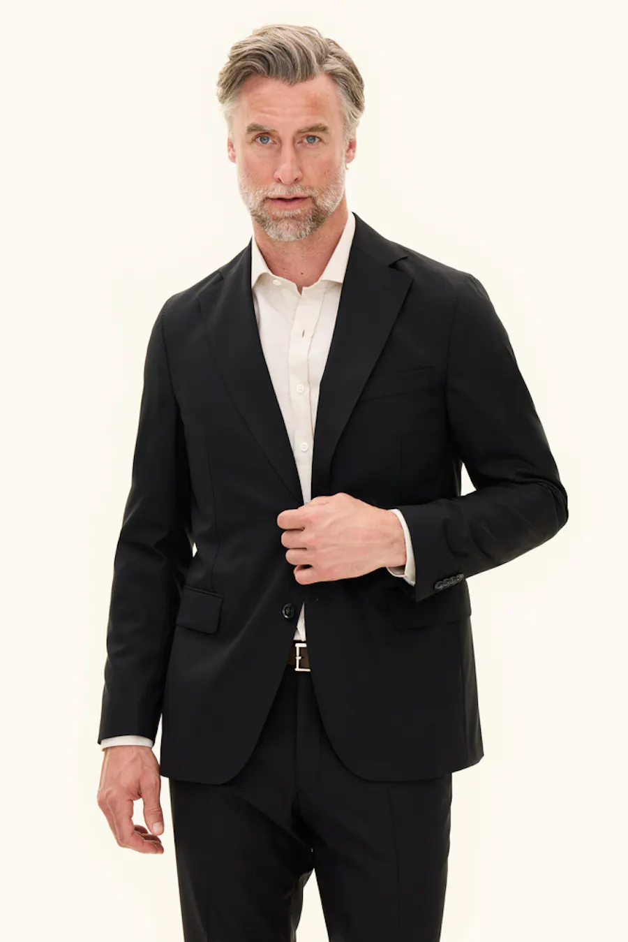 Regular Fit Microstructure Blazer